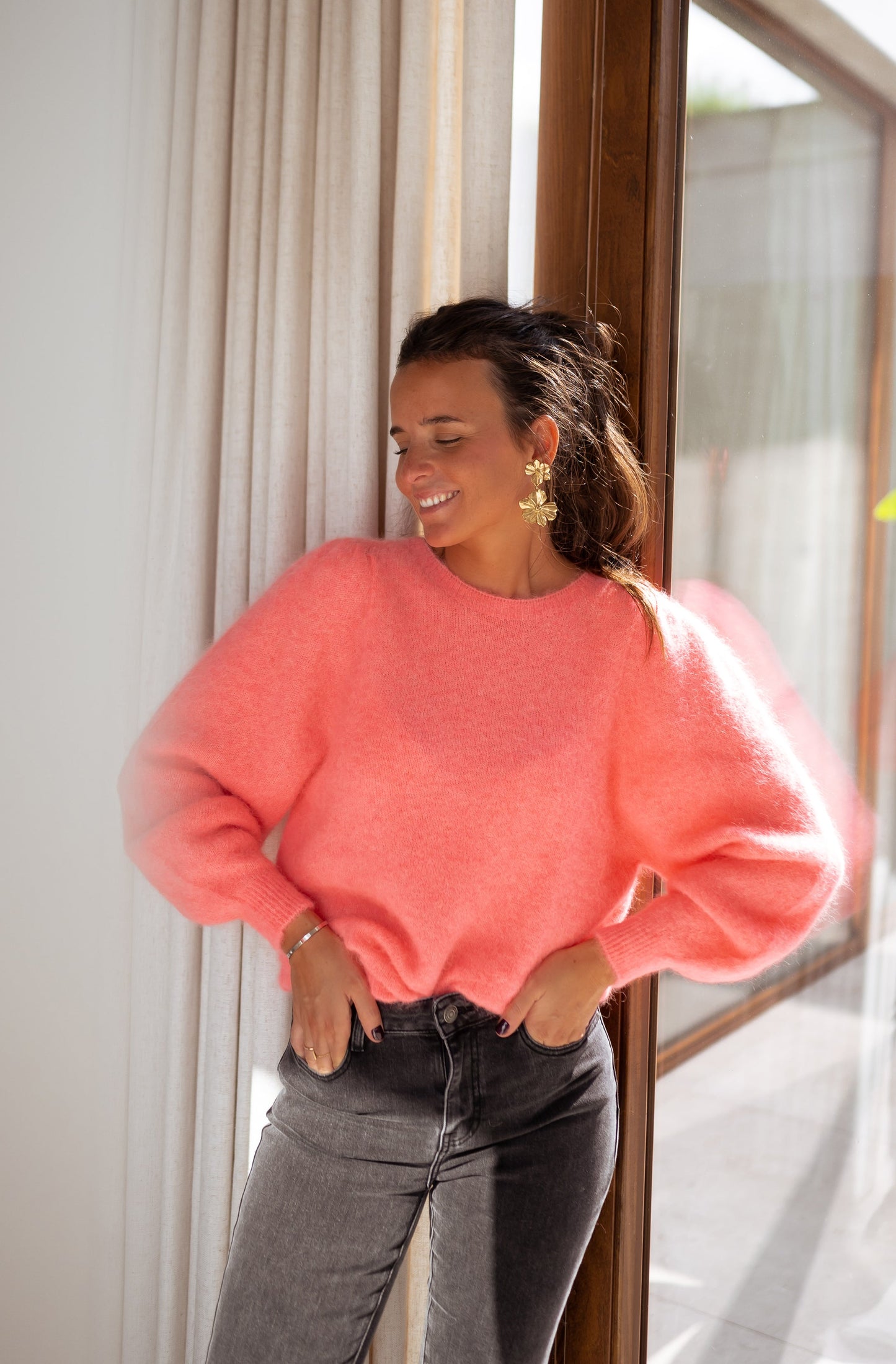 Coral Sofia Sweater