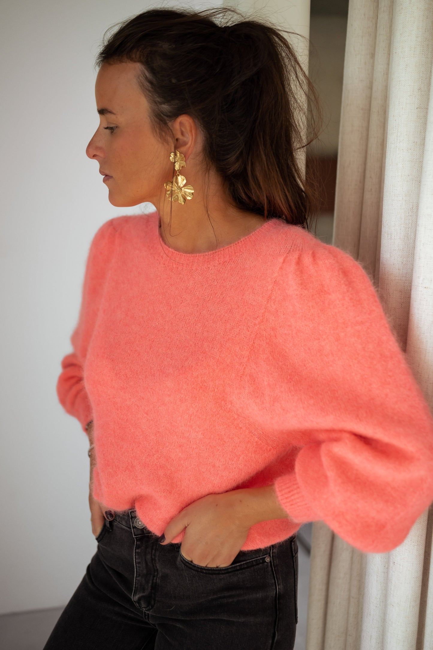 Coral Sofia Sweater